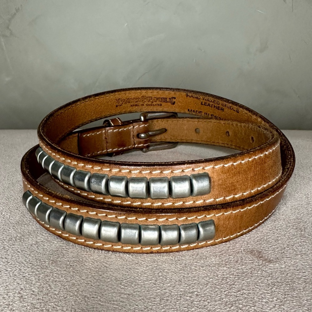 Banana Republic Santa Fe Waxed Bridle Leather Belt Brown Women’s Size 30